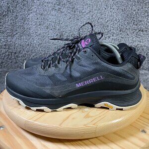 Merrell Moab Speed Hiking Trail Shoe Womens Size 11 Wide Black Purple Vibram